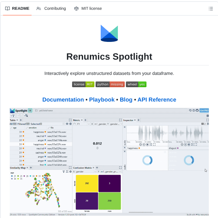 Renumics Spotlight screenshot