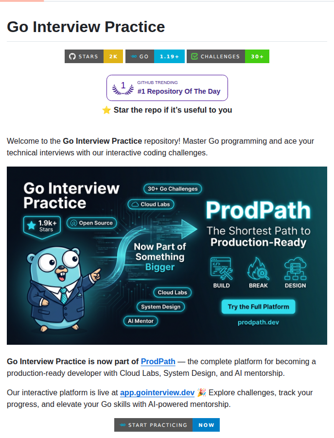Rezasi Go Interview Practice screenshot