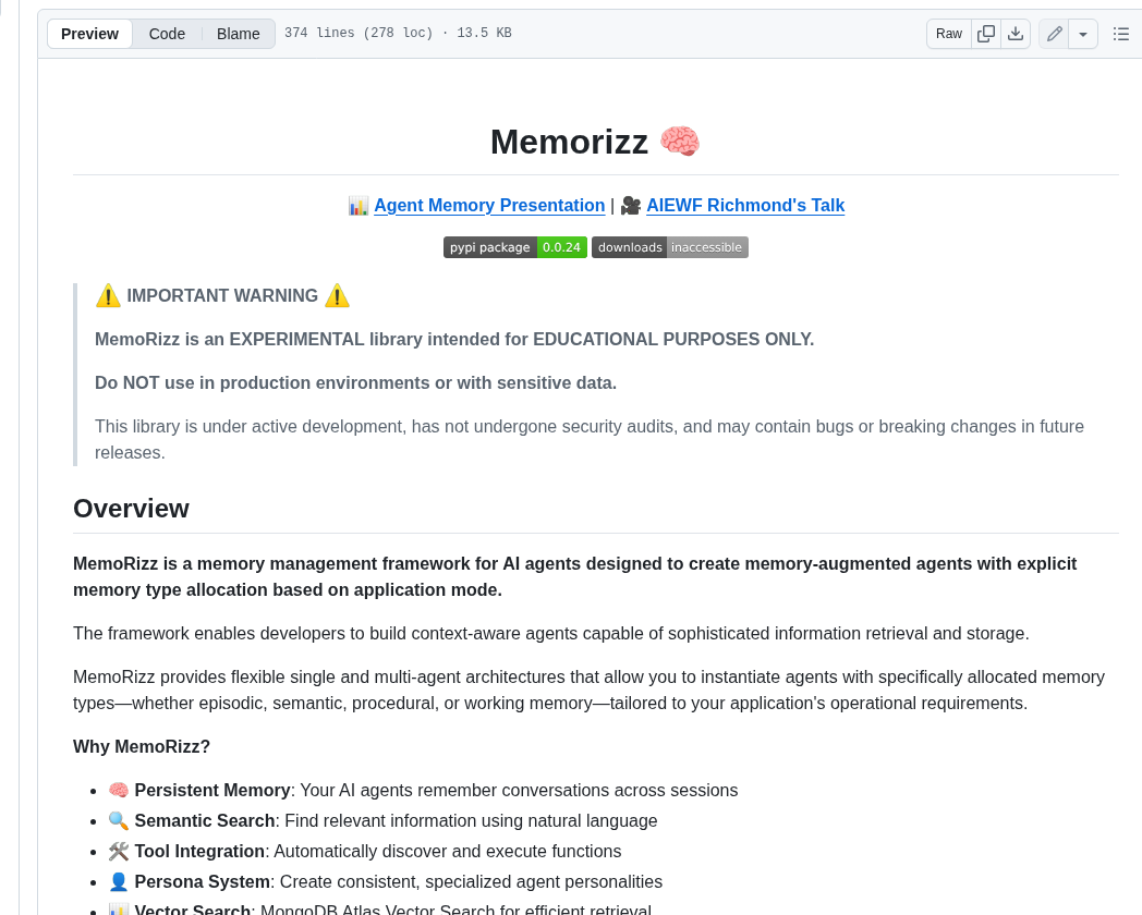 Richmondalake Memorizz screenshot