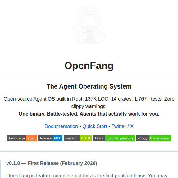 Rightnow Ai Openfang screenshot