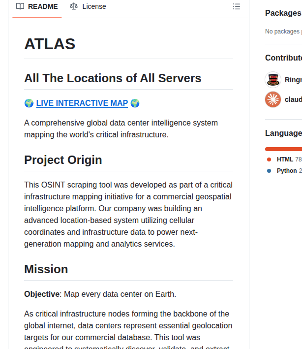 Ringmast4r Data Center Map   Global screenshot
