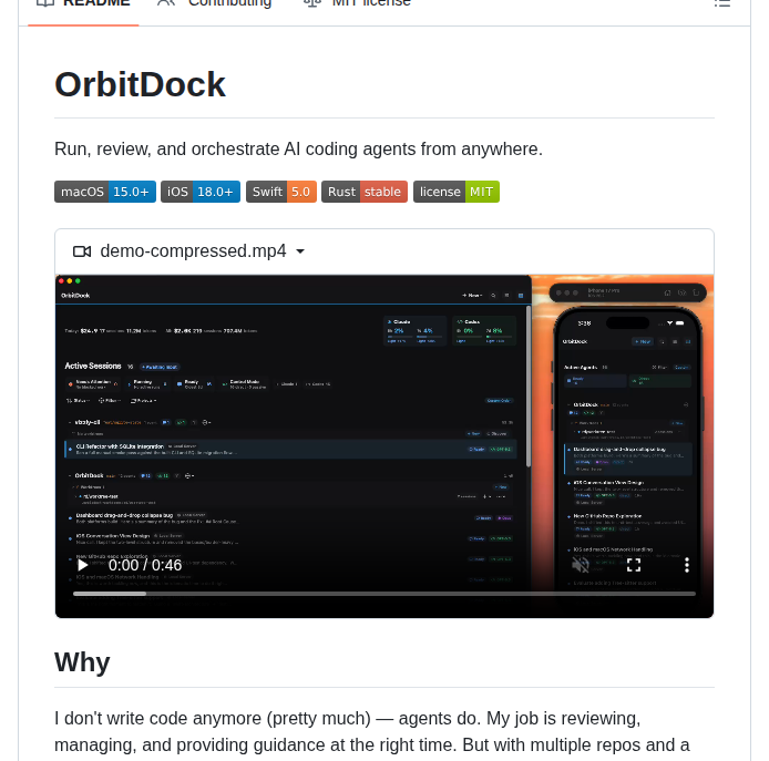 Robdel12 Orbitdock screenshot