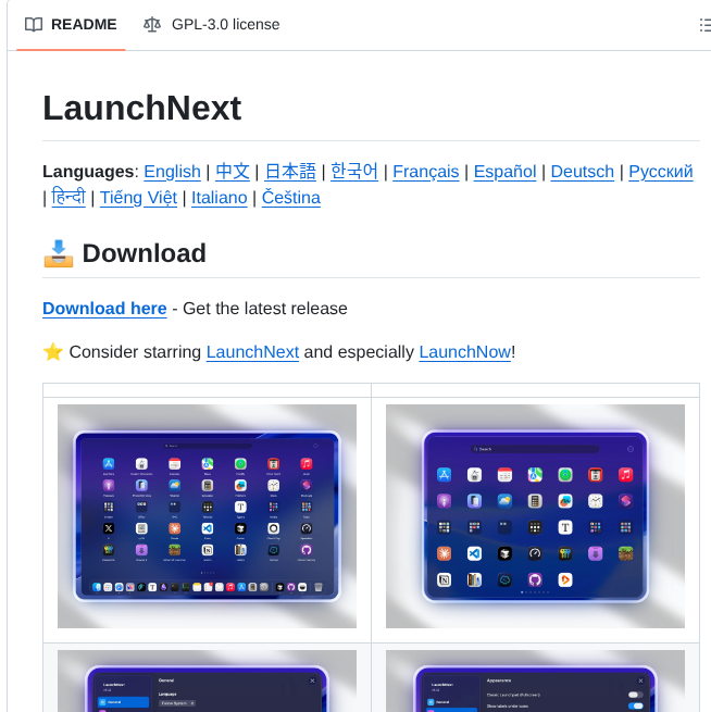 Roversx Launchnext screenshot