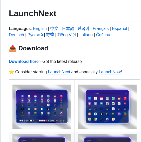 Roversx Launchnext screenshot