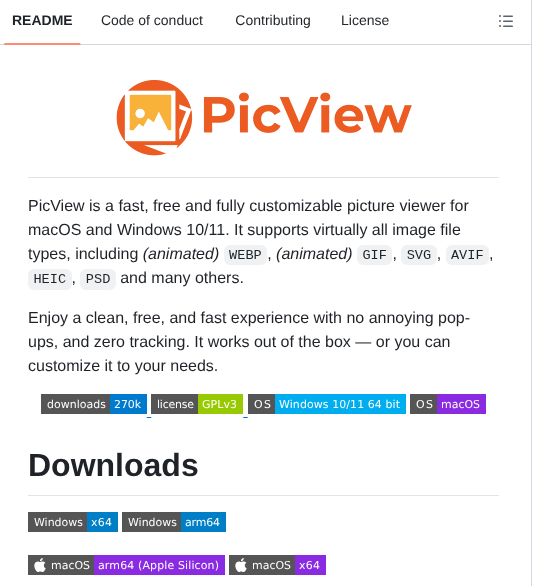 Ruben2776 Picview screenshot