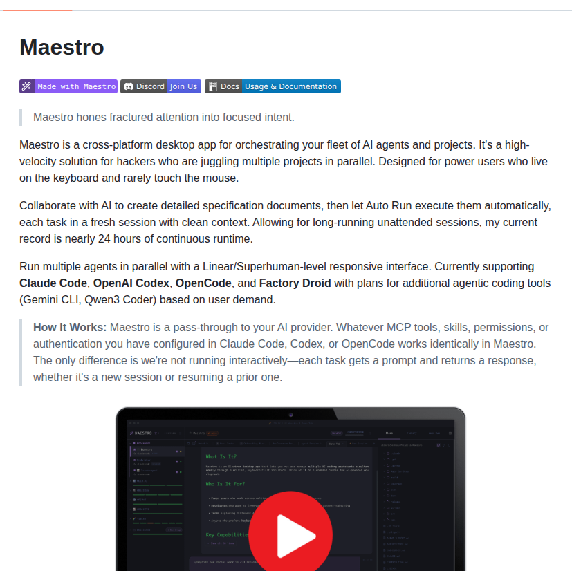 Runmaestro Maestro screenshot