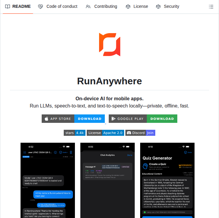 Runanywhereai Runanywhere Sdks screenshot