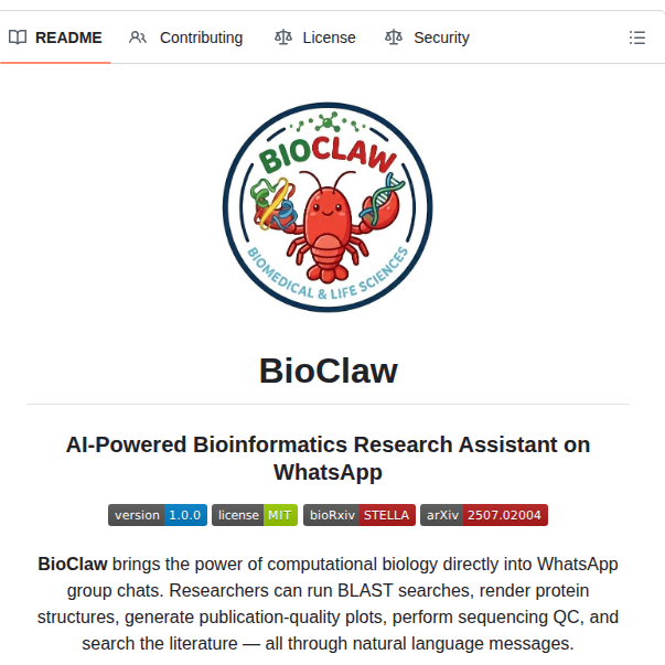 Runchuan Bu Bioclaw screenshot