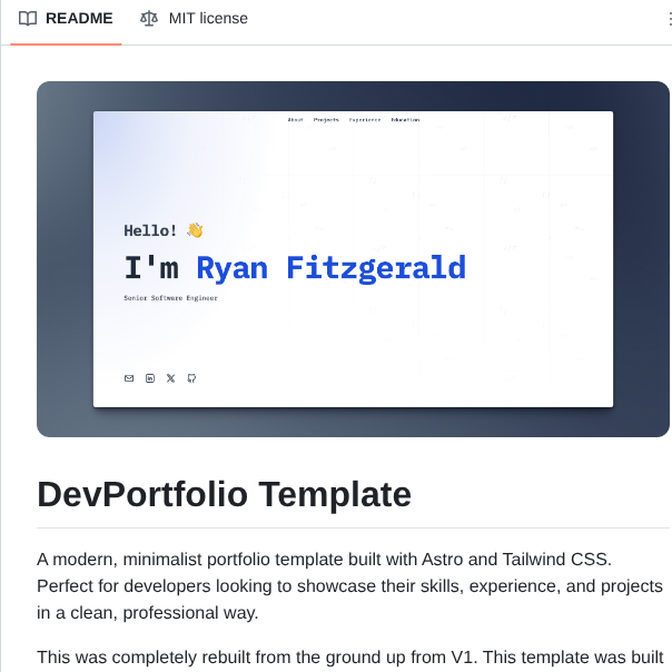Ryanfitzgerald Devportfolio screenshot