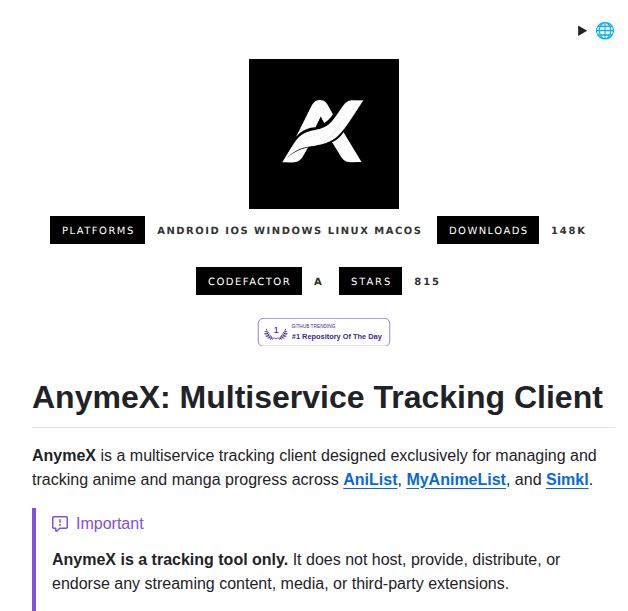 Ryanyuuki Anymex screenshot