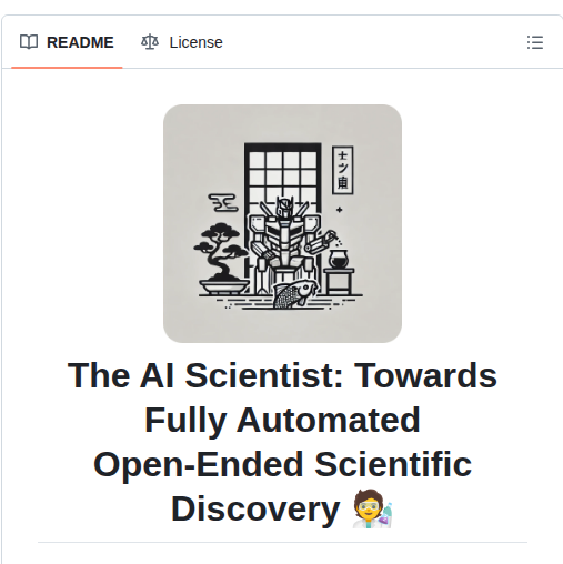 Sakanaai Ai Scientist screenshot
