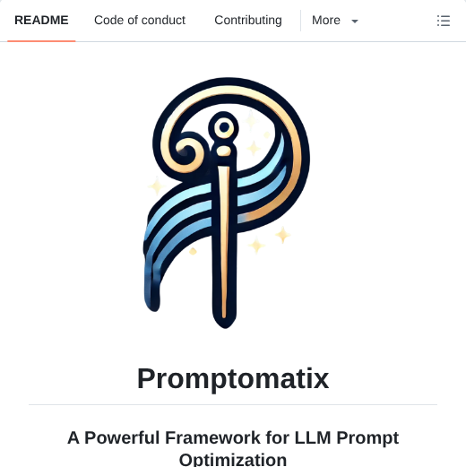 Salesforceairesearch Promptomatix screenshot