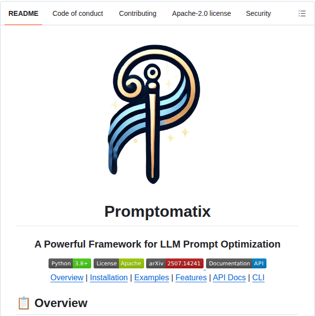 Salesforceairesearch Promptomatix screenshot