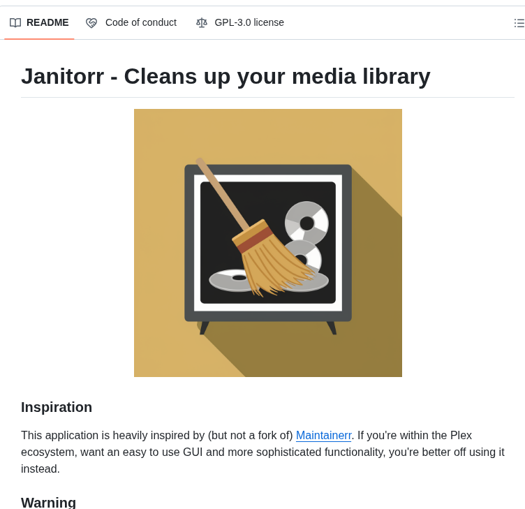 Schaka Janitorr screenshot