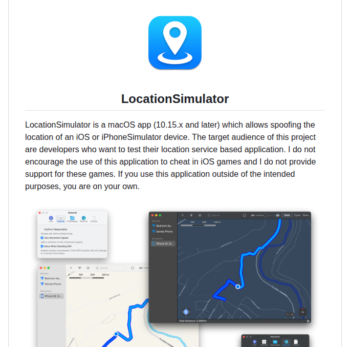 Schlaubischlump Locationsimulator screenshot