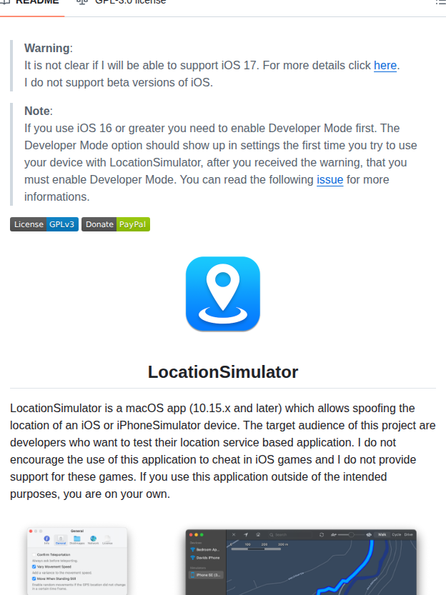 Schlaubischlump Locationsimulator screenshot