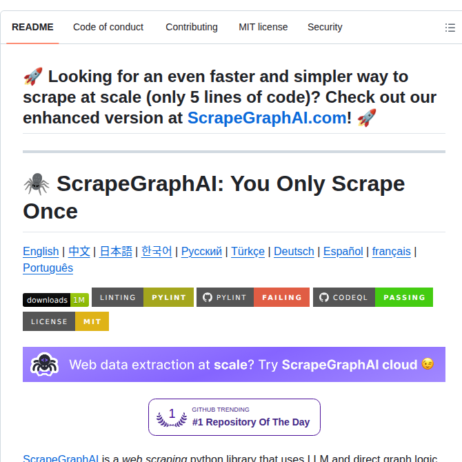 Scrapegraphai Scrapegraph Ai screenshot
