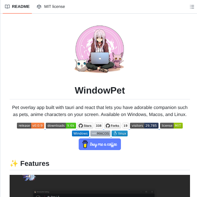 Seakmengs Windowpet screenshot
