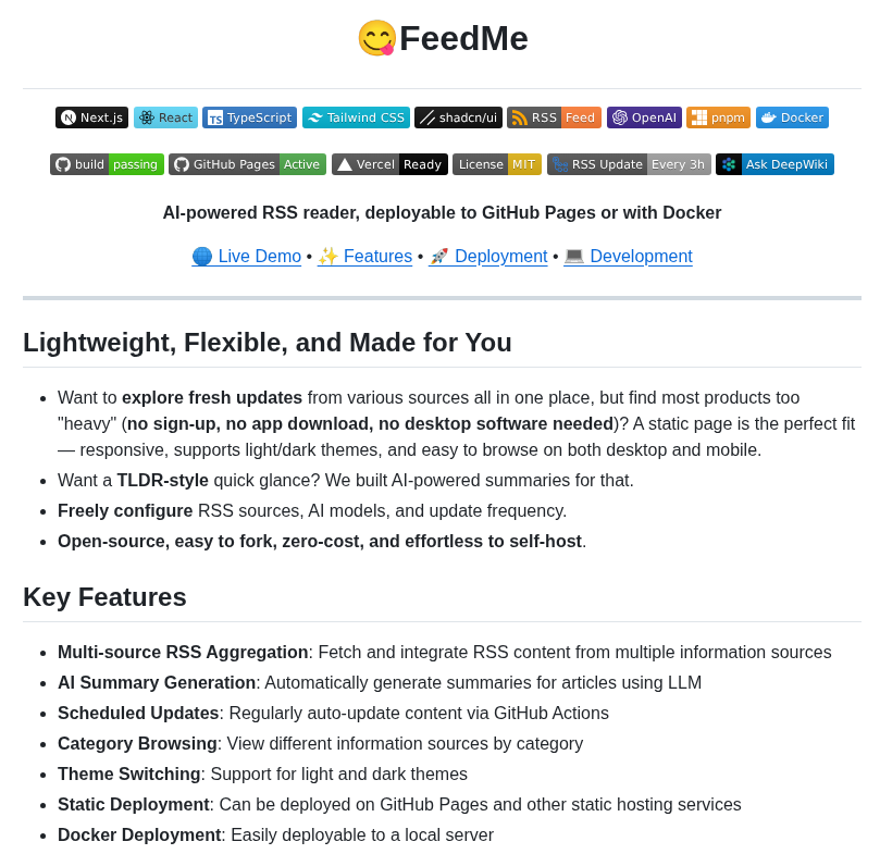 Seanium Feedme screenshot