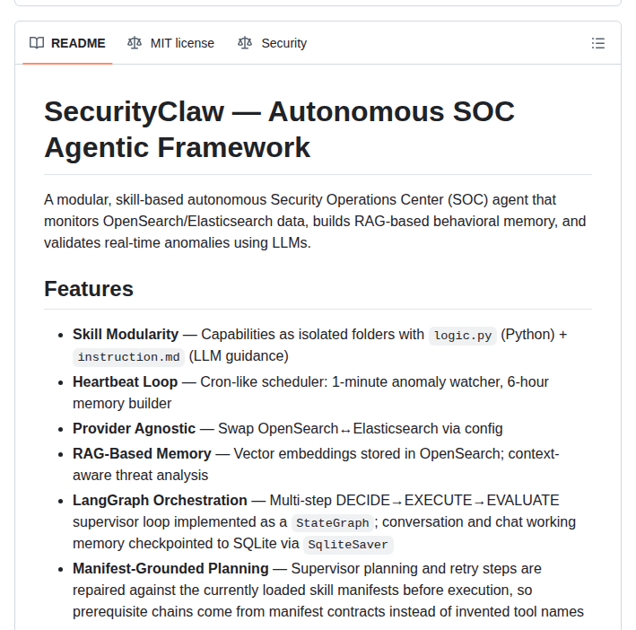 Securityclaw Securityclaw screenshot