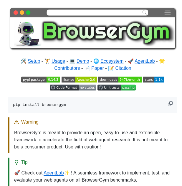 Servicenow Browsergym screenshot