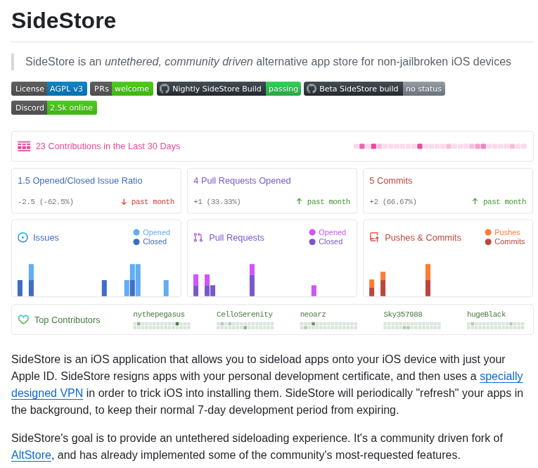 Sidestore Sidestore screenshot