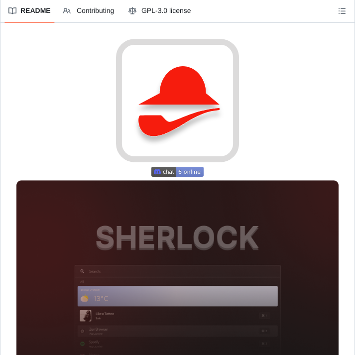 Skxxtz Sherlock screenshot