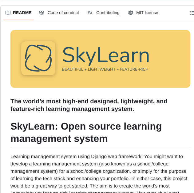 Skycascade Skylearn screenshot