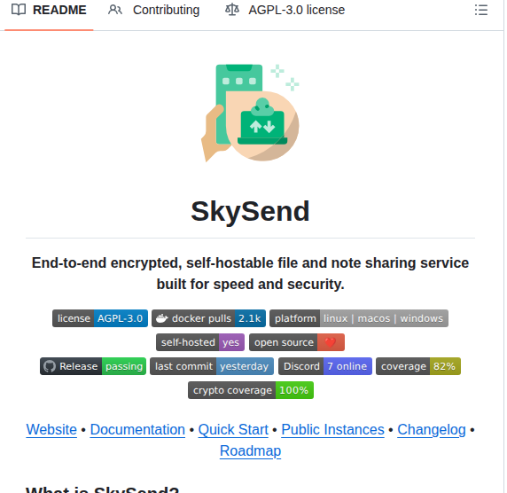 Skyfay Skysend screenshot