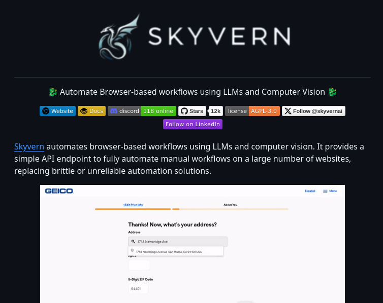 Skyvern Ai Skyvern screenshot