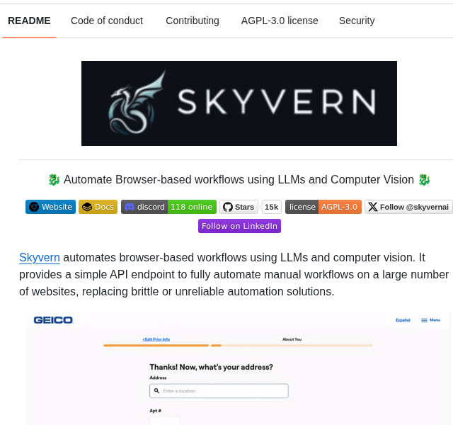 Skyvern Ai Skyvern screenshot