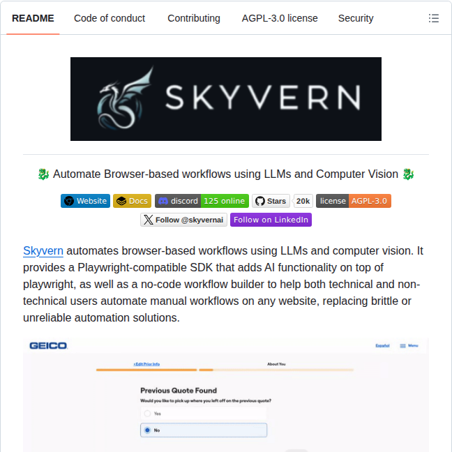 Skyvern Ai Skyvern screenshot
