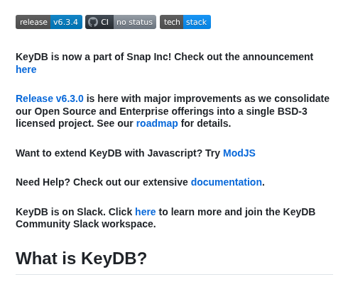 Snapchat Keydb screenshot