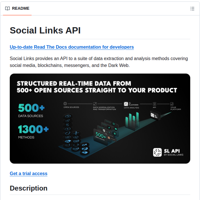 Sociallinks Io Sociallinks Api screenshot