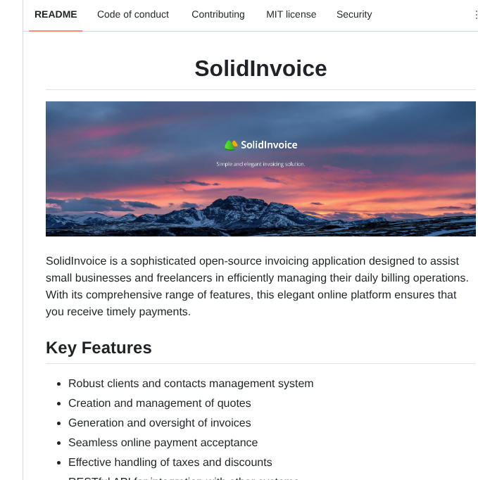Solidinvoice Solidinvoice screenshot