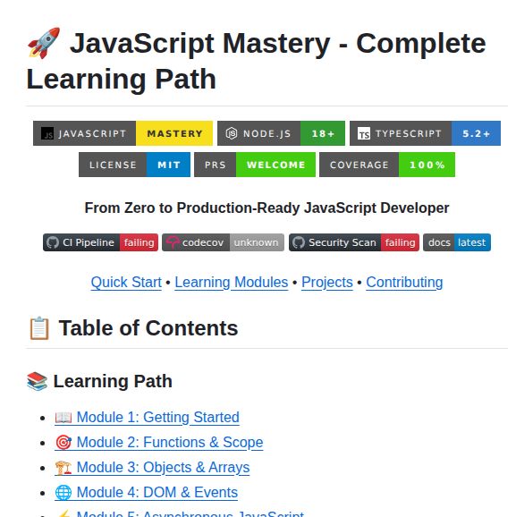 Solomonkassa Javascript Mastery screenshot