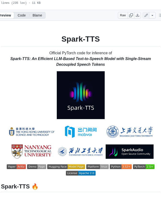 Sparkaudio Spark Tts screenshot