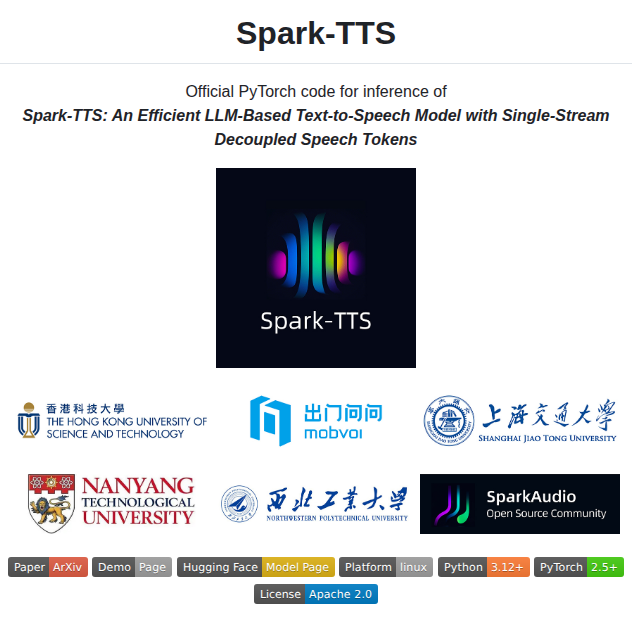 Sparkaudio Spark Tts screenshot