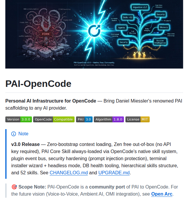 Steffen025 Pai Opencode screenshot