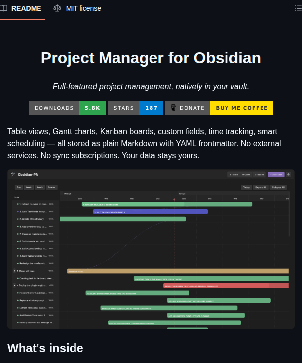 Stepankropachev Obsidian Pm screenshot