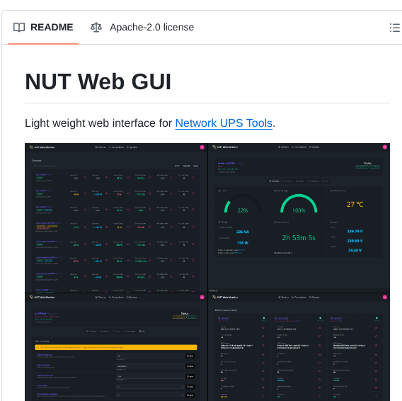 Superioone Nut_webgui screenshot