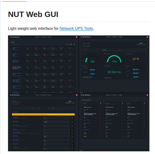 Superioone Nut_webgui screenshot