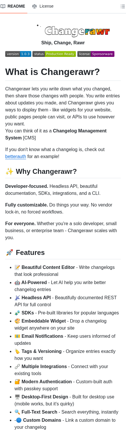 Supernova3339 Changerawr screenshot