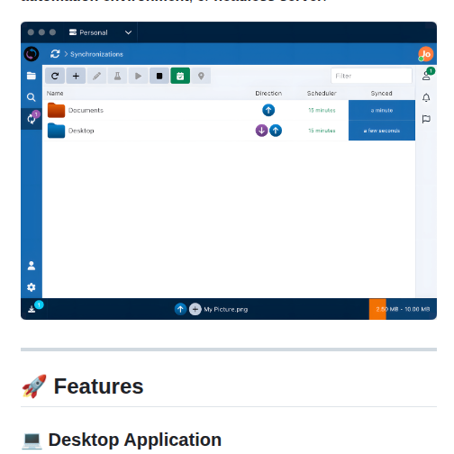 Sync In Desktop screenshot