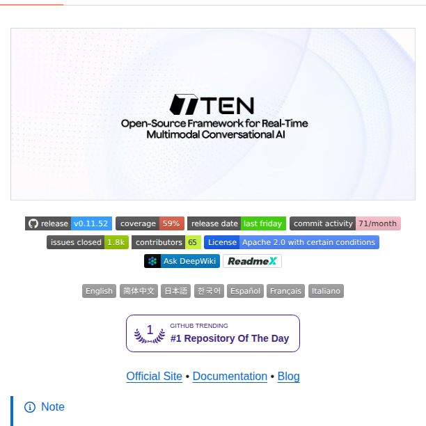 Ten Framework Ten Agent screenshot