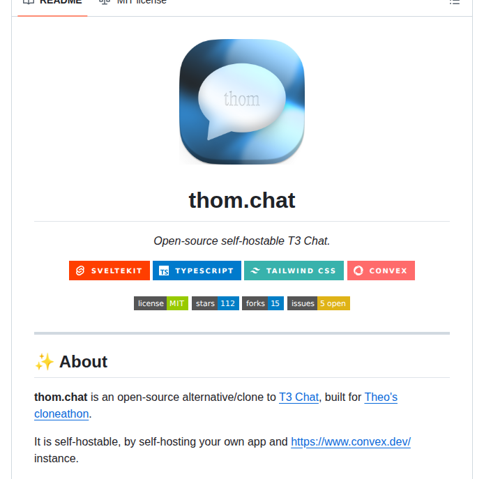 Tglide Thom Chat screenshot