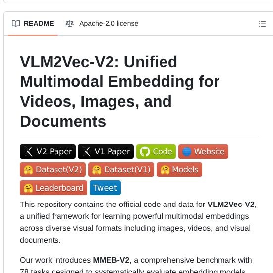Tiger Ai Lab Vlm2vec screenshot