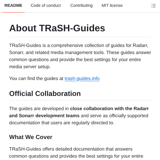 Trash Guides Guides screenshot