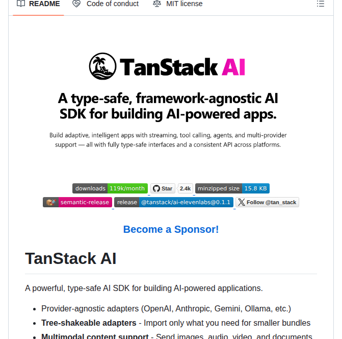 Tanstack Ai screenshot