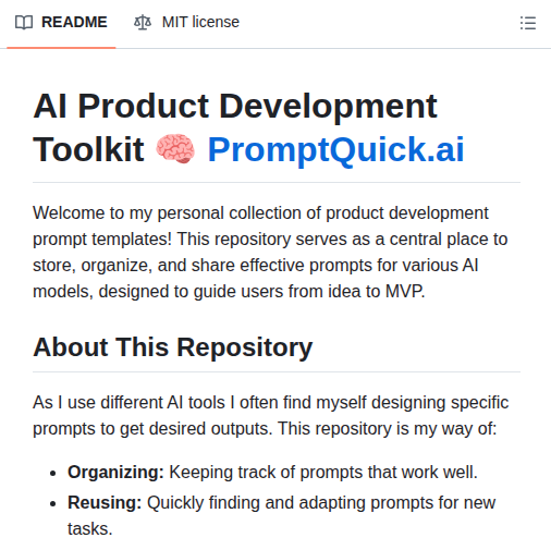 Technomadcode Ai Product Development Toolkit screenshot